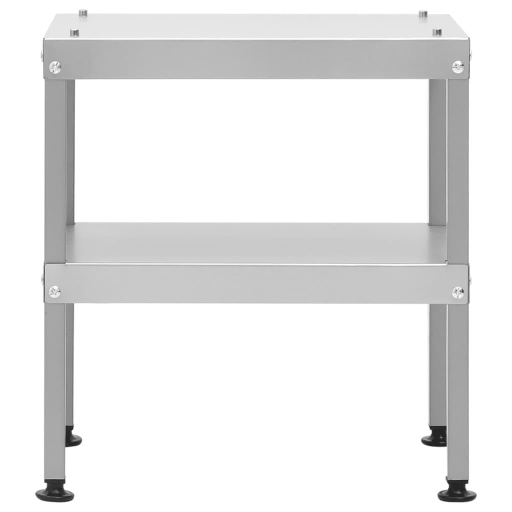 vidaXL Tisch Beistelltisch Verzinkter Stahl 40x28x44,5cm Räucherofen