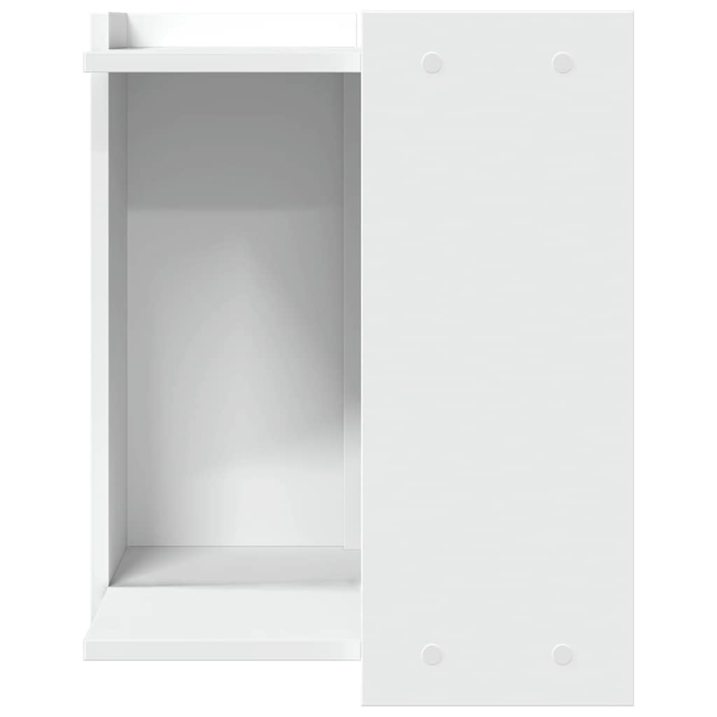 vidaXL Tierbedarf Katzenklo-Schrank Weiß 42x42x51 Holz