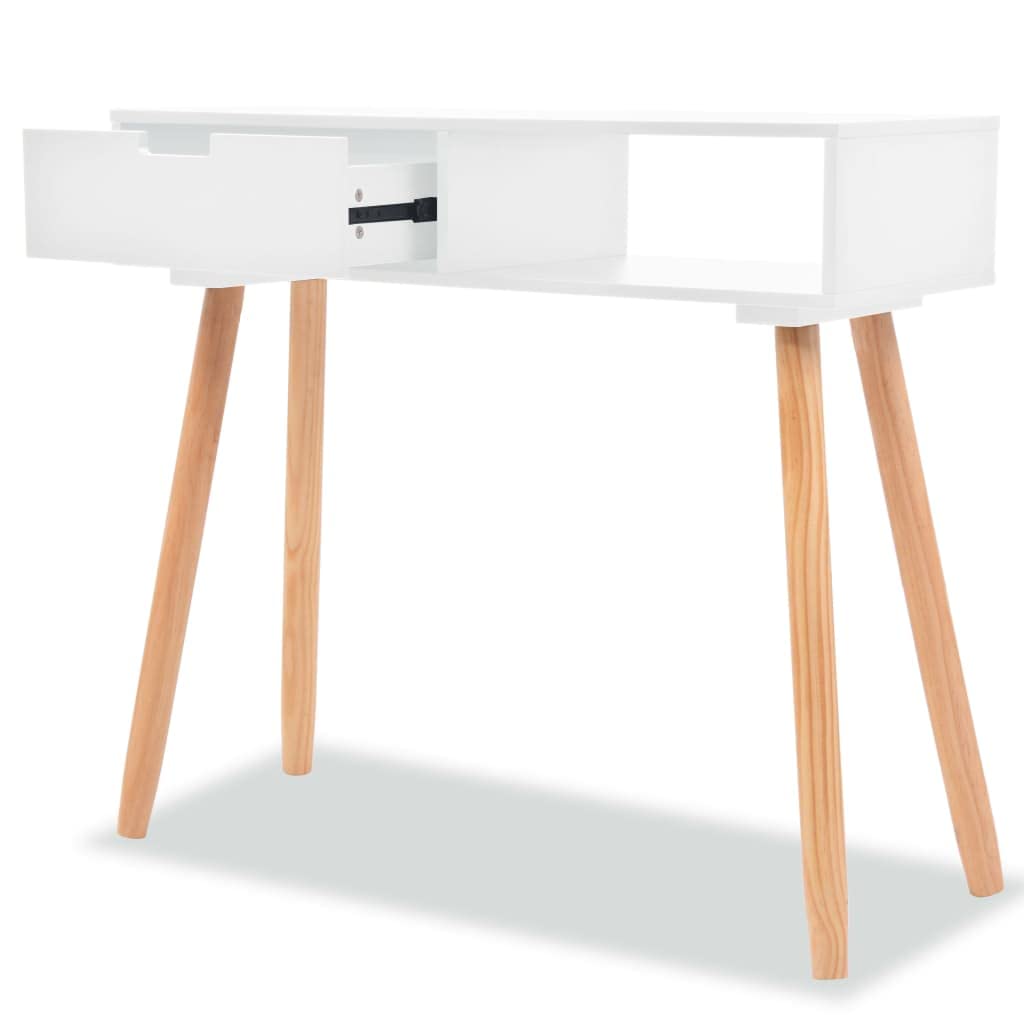 vidaXL Möbel Konsolentisch Pinienholz 80x30x72 cm Weiß