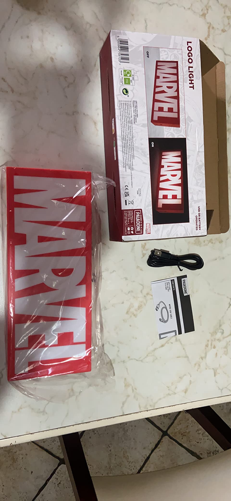 Paladone Lighting Marvel Logo Leuchtschild mit 2 Modi