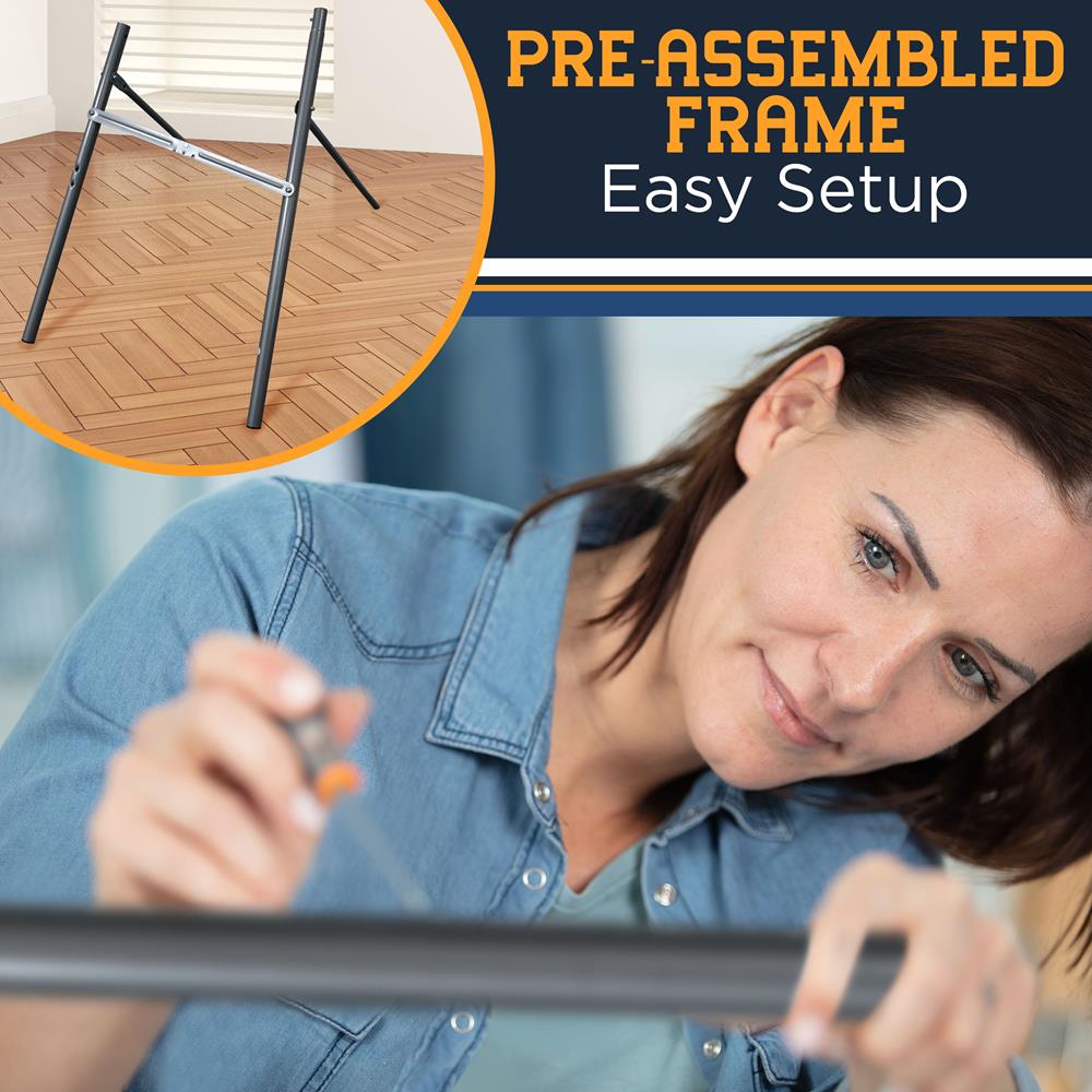 Serenelife Game Tables Basketballspiel Dual Hoop LED klappbar
