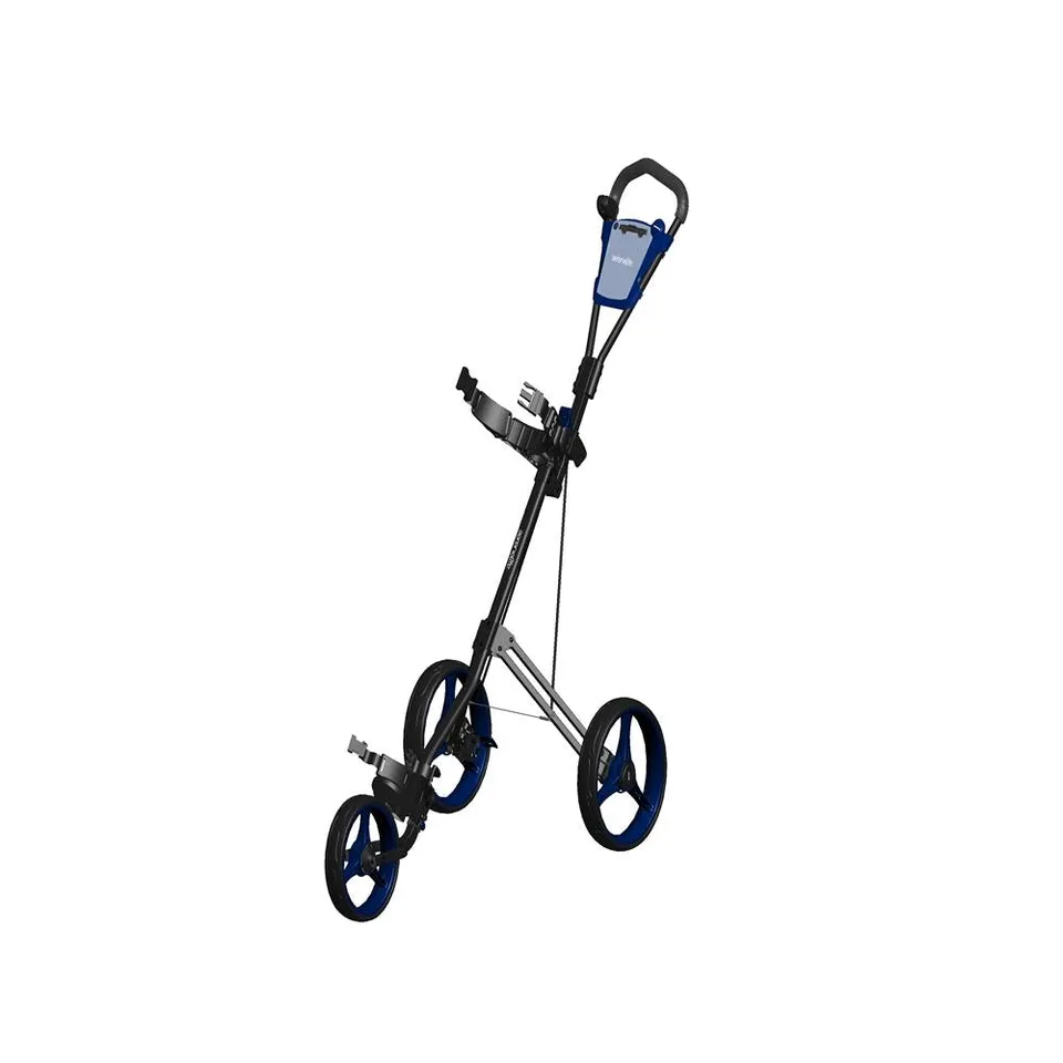 Serenelife Golf Trolley 3 Räder klappbar Stahl mit Bremse