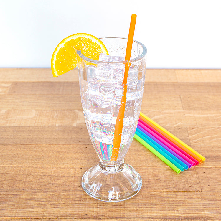 Kikkerland Home Bright Color Strohhalme 24er Set 20cm bunt