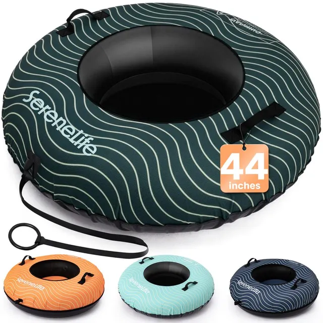 SereneLife Snow Tube 44" Schlitten-Reifen grün aufblasbar