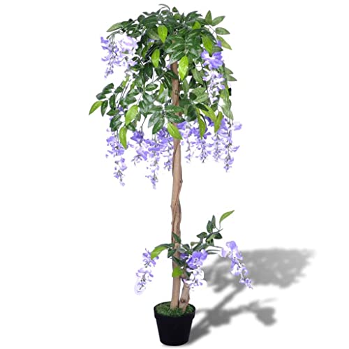 vidaXL Heim & Garten Glyzinie künstlich mit Topf 120cm