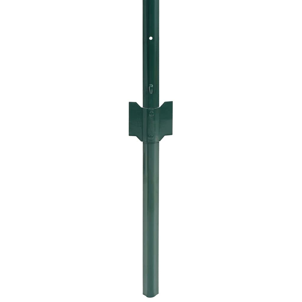 vidaXL Heim & Garten Metallzaun 20x0,8 m Grün