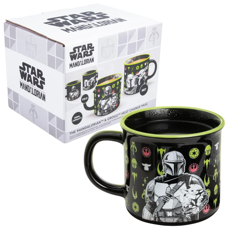 Paladone Drinkware Star Wars Mandalorian Tasse 350ml Wärmeeffekt