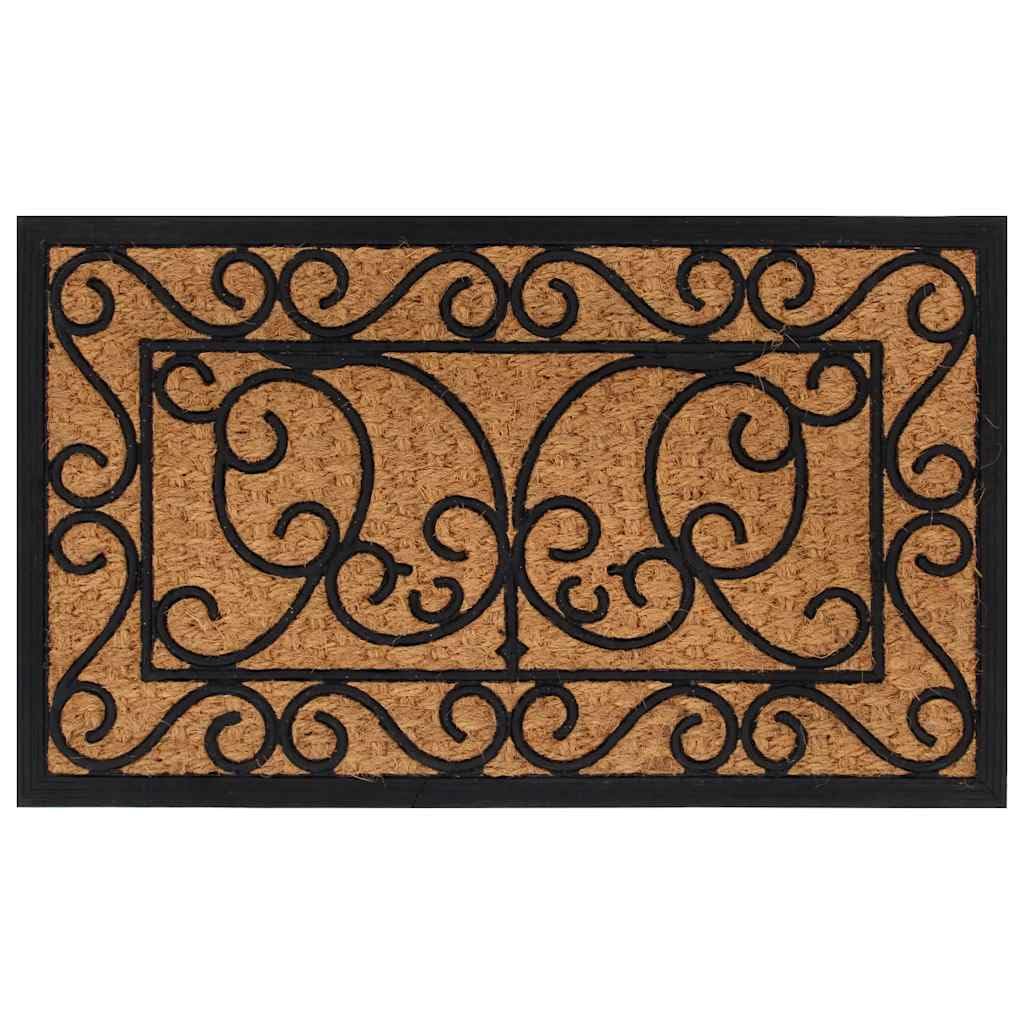 vidaXL Heim & Garten Fußmatte 45x75 cm rechteckig Kokos rutschfest