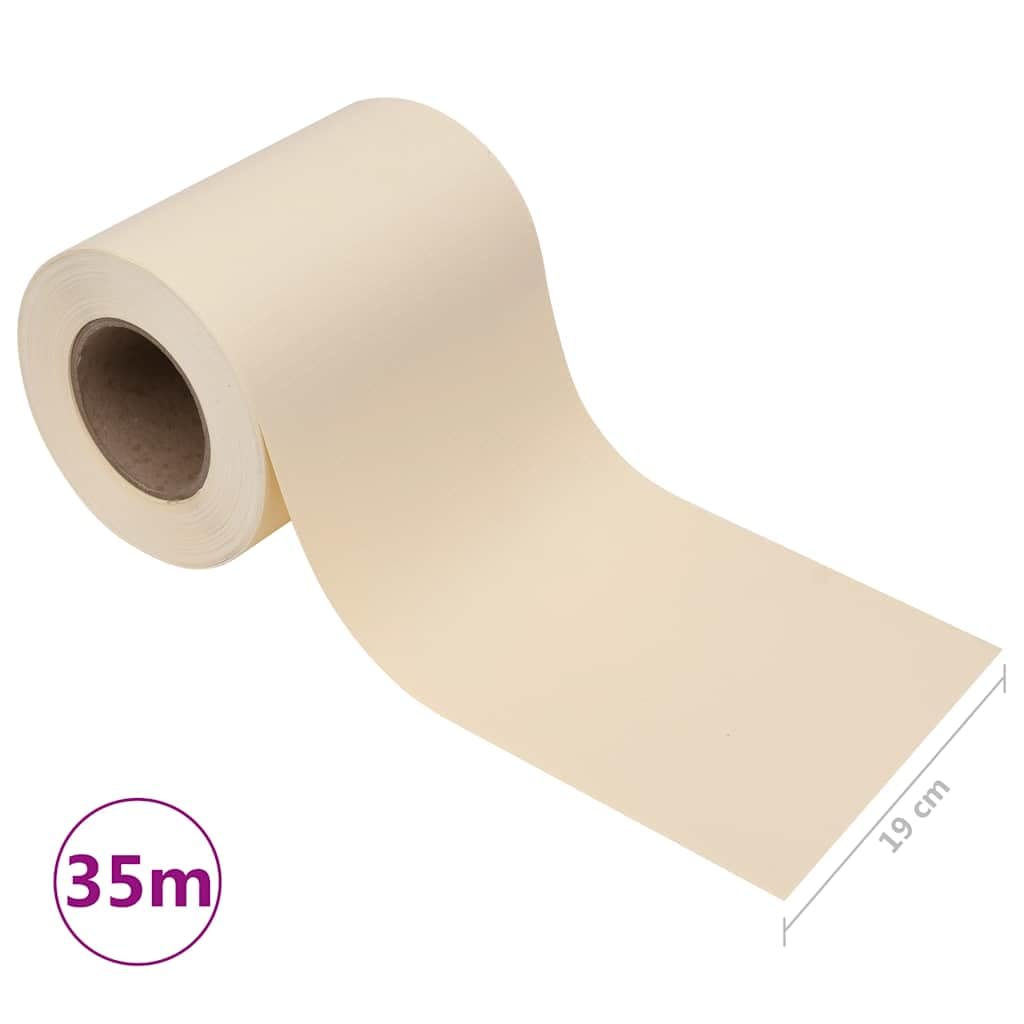 vidaXL Heim & Garten Sichtschutzstreifen 35x0,19m Creme PVC
