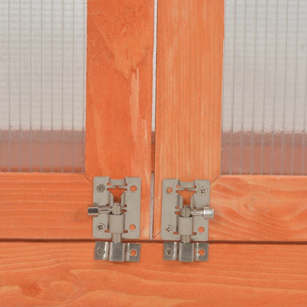 vidaXL Gewächshaus-Schrank Holz 75x47x109 cm 2 Böden