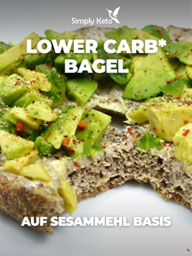 Simply Keto Frühstück Sesam-Bagel 12er Pack proteinreich