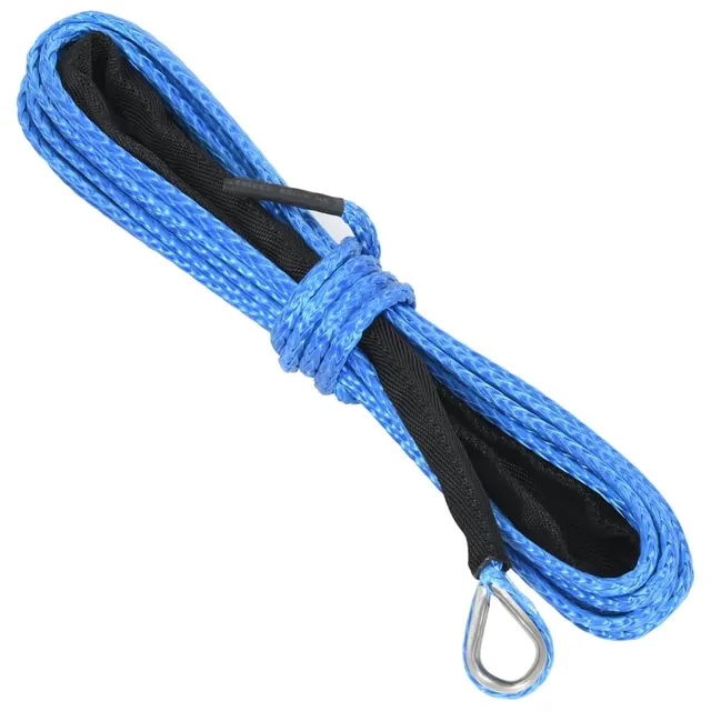 vidaXL Windenseil 5 mm x 9 m Nylonseil Blau 2300 kg