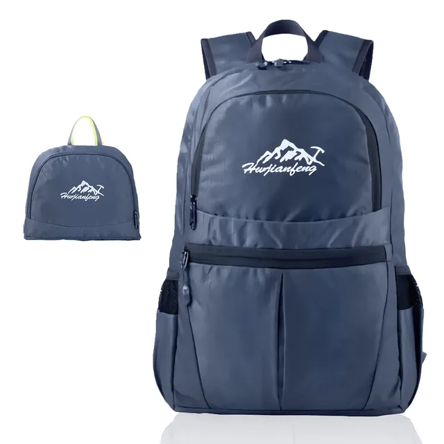 Intirilife Rucksack faltbar 36L Daypack dunkelblau ultraleicht