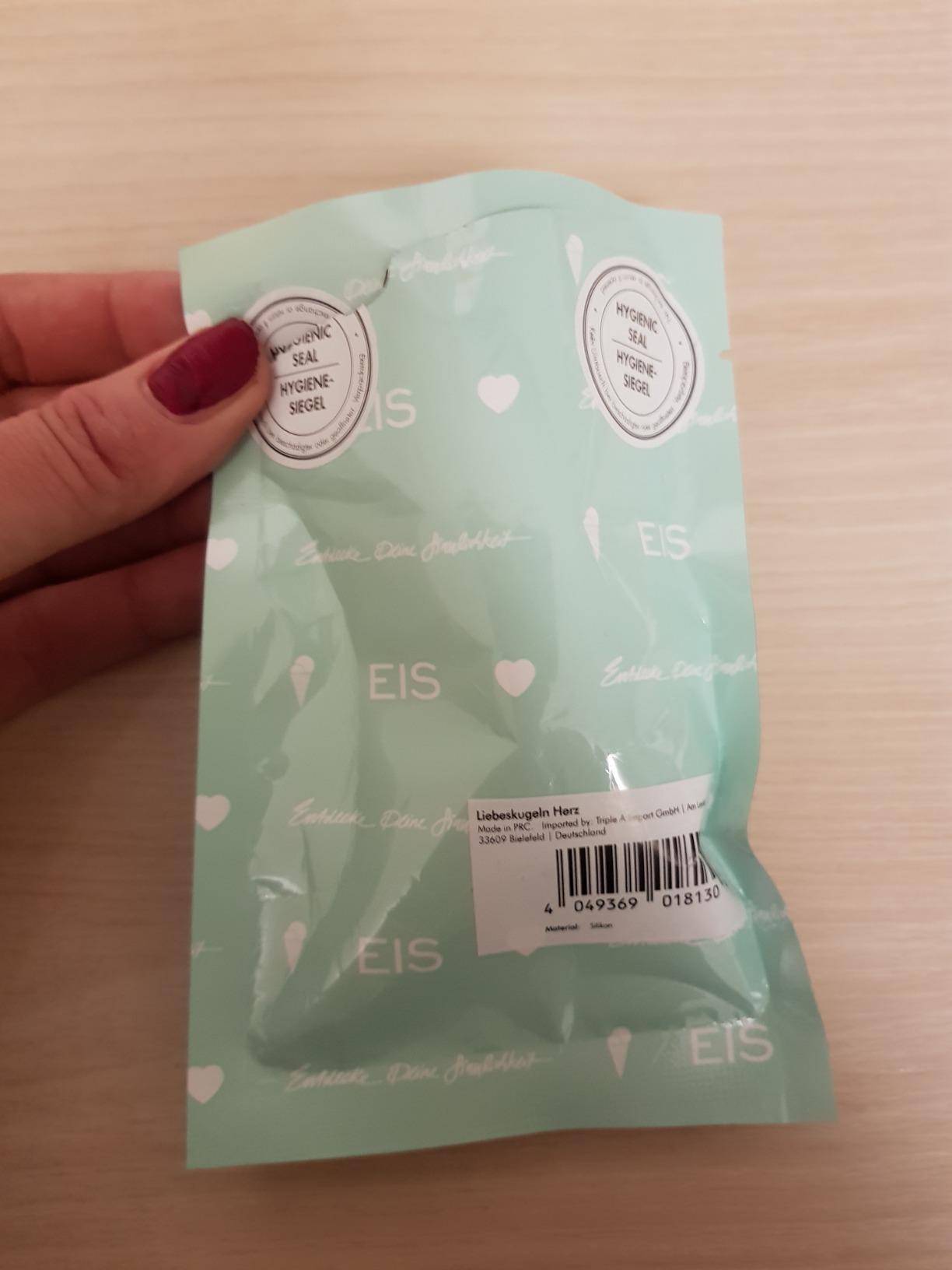 EIS Deluxe Liebeskugeln Herz Silikon 3,5 cm Beckenbodentraining