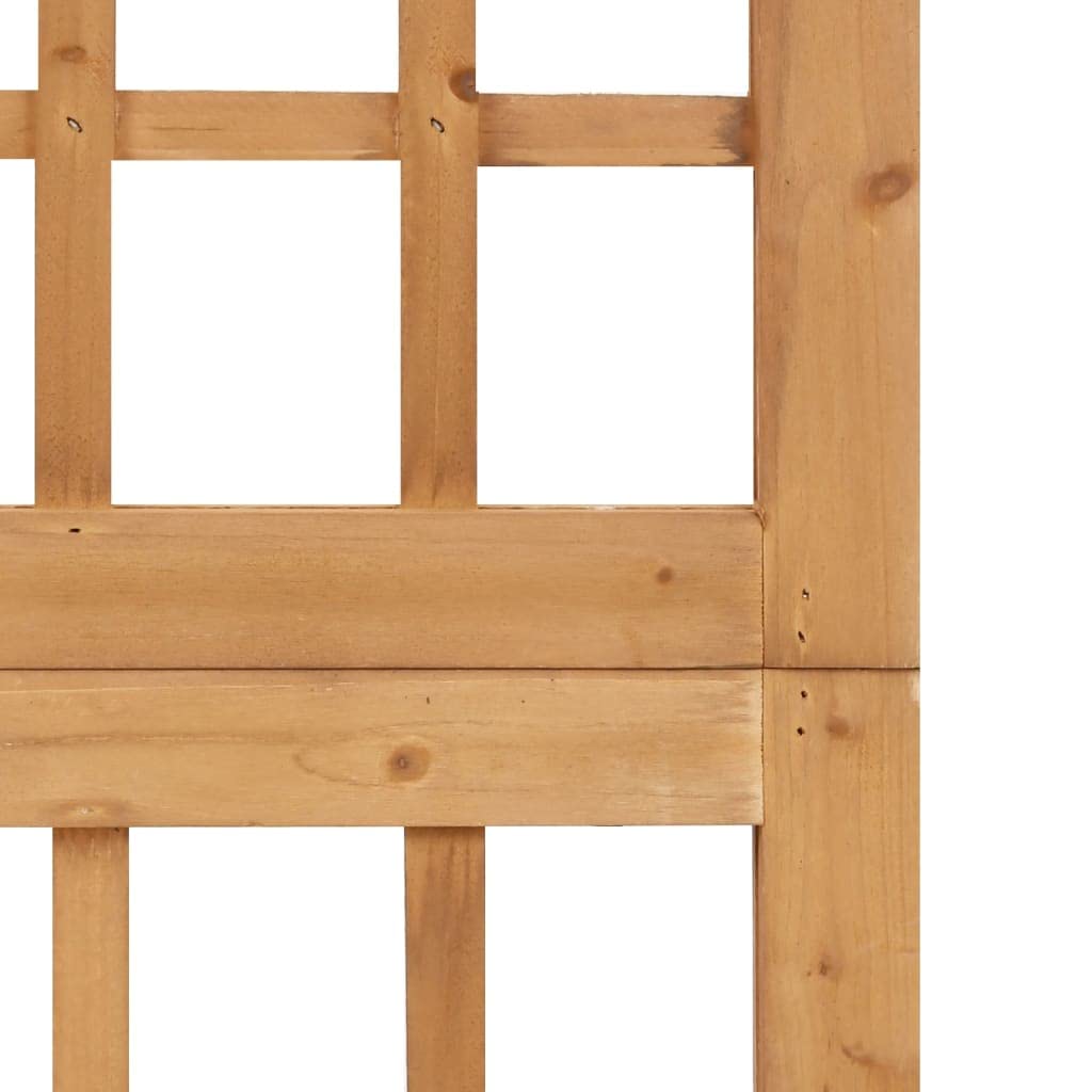 vidaXL Heim & Garten Paravent Spalier 121x180,5 cm Braun Holz