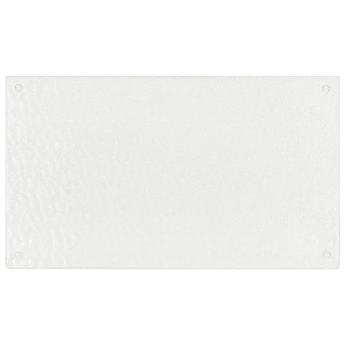 vidaXL Heim & Garten Schneidebrett Hartglas Transparent 2er-Set