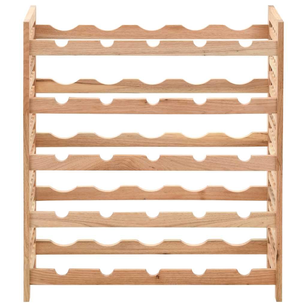 vidaXL Weinregal 25 Flaschen Nussbaumholz 63x25x73 cm