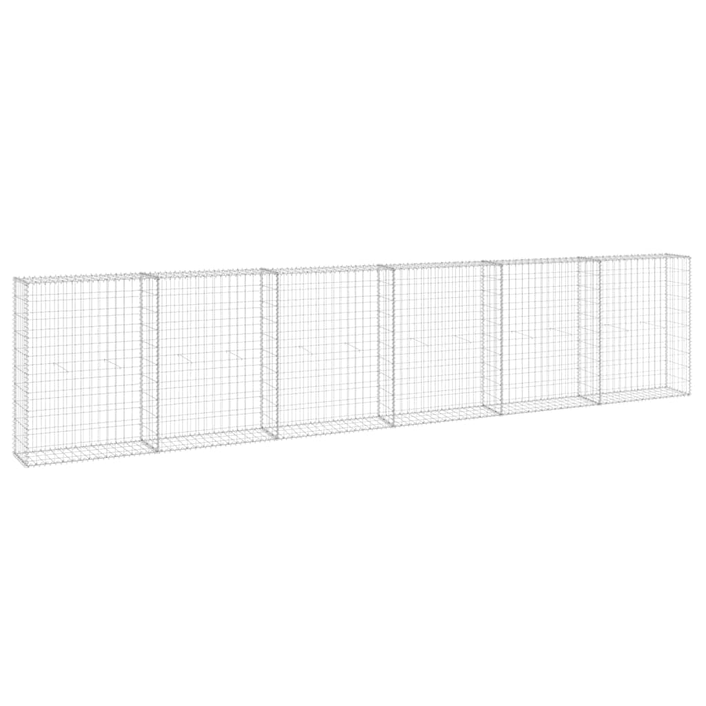 vidaXL Heim & Garten Gabionenwand Gabione 300x30x100 Stahl