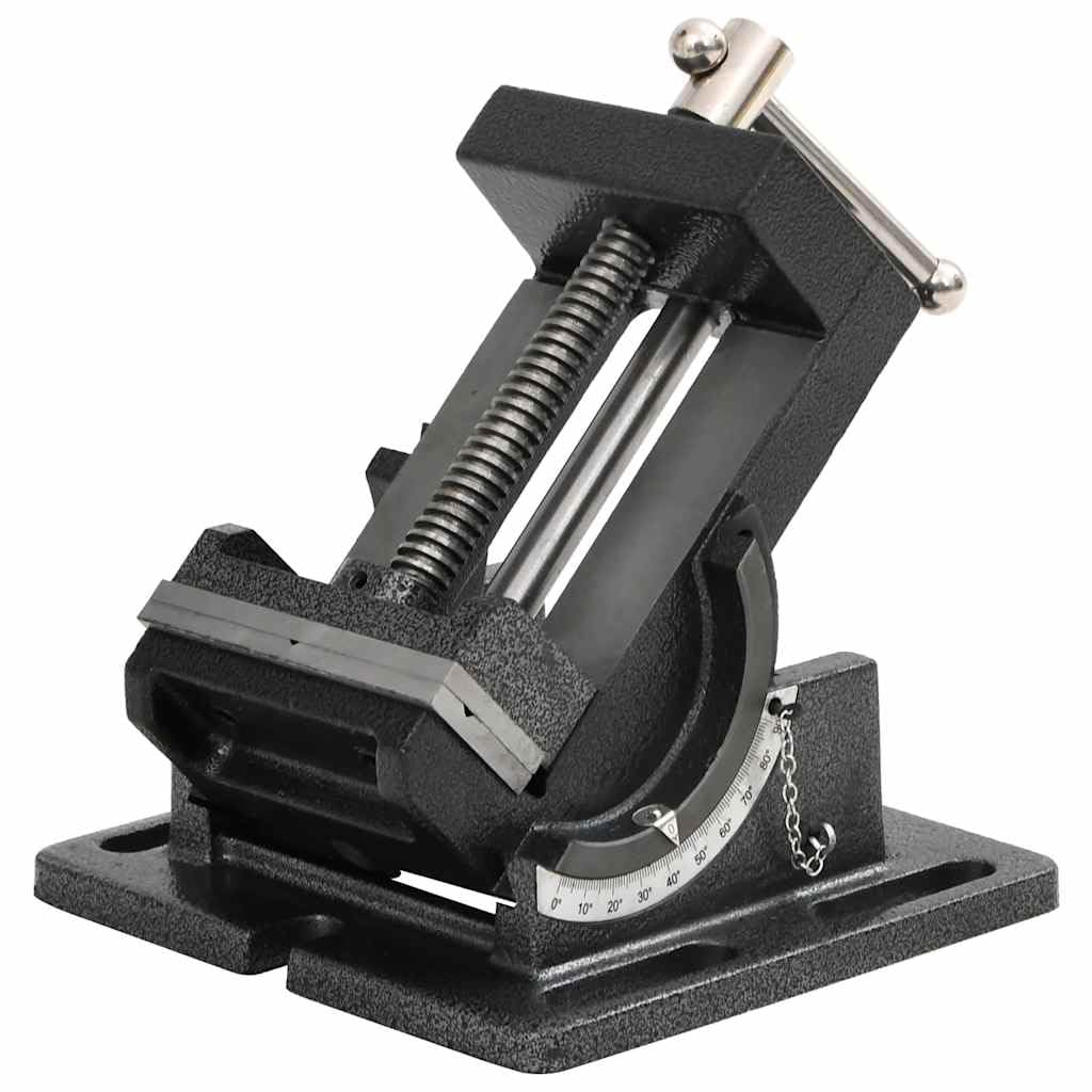 vidaXL Maschinenschraubstock kippbar 110 mm Gusseisen