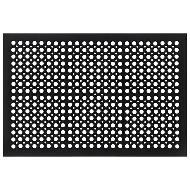 vidaXL Heim & Garten Fußmatte 60x90 cm rechteckig Gummi Drainage