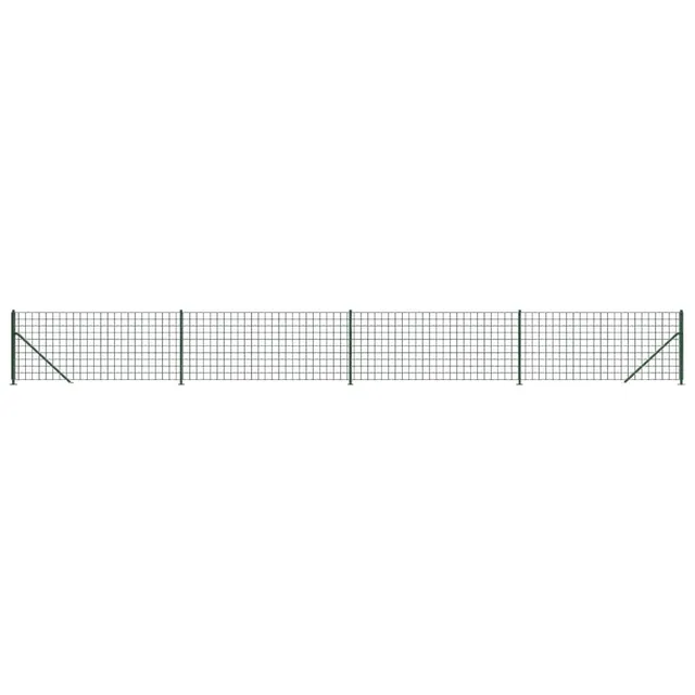vidaXL Maschendrahtzaun Grün 0,8x10 m Stahl PVC Gartenzaun