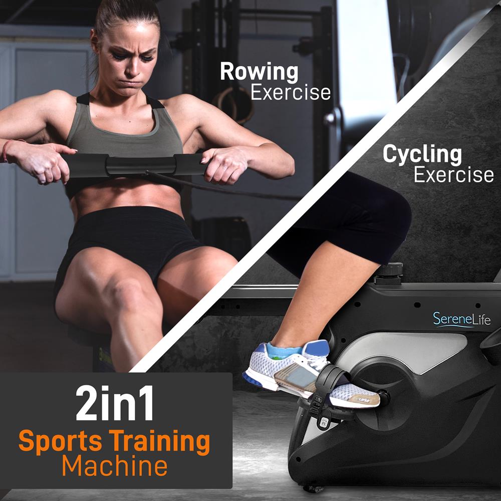 Serenelife Fitness SLRWBK25 Rudergerät 8 Stufen klappbar