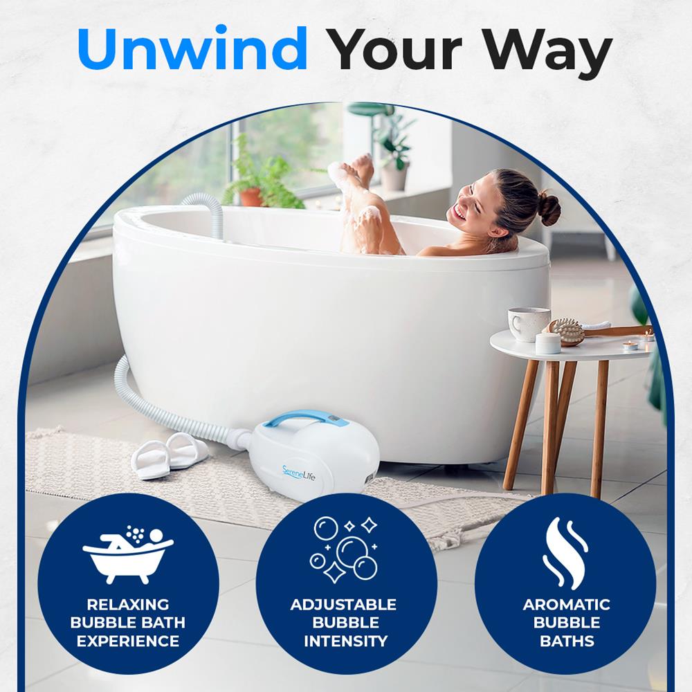 Serenelife AZPHSPAMT22 Sprudel Badematte mit Pumpe Fernbedienung
