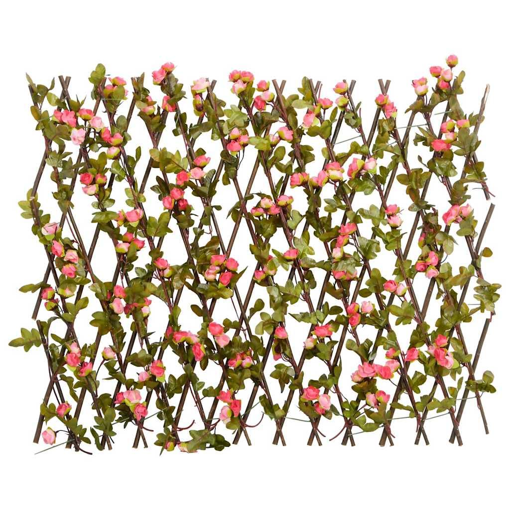 vidaXL Rankgitter Efeu Dunkelrosa 180x60 cm Sichtschutz