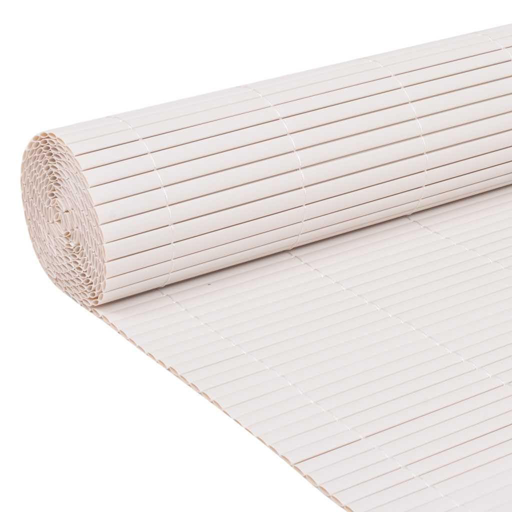 vidaXL Heim & Garten Sichtschutz 90x400 cm Weiß PVC