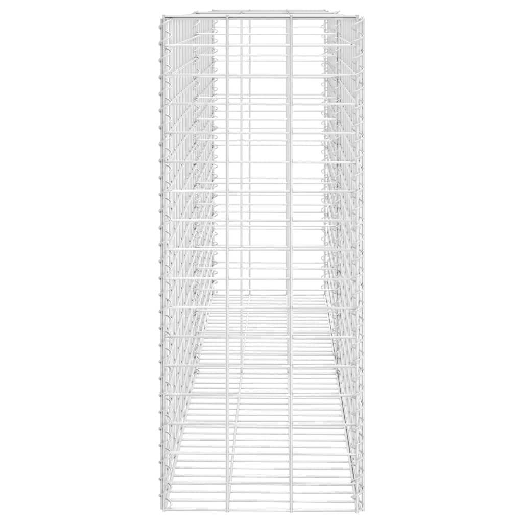 vidaXL Gabione 85x30x200 cm Gabionenkorb Verzinkter Stahl