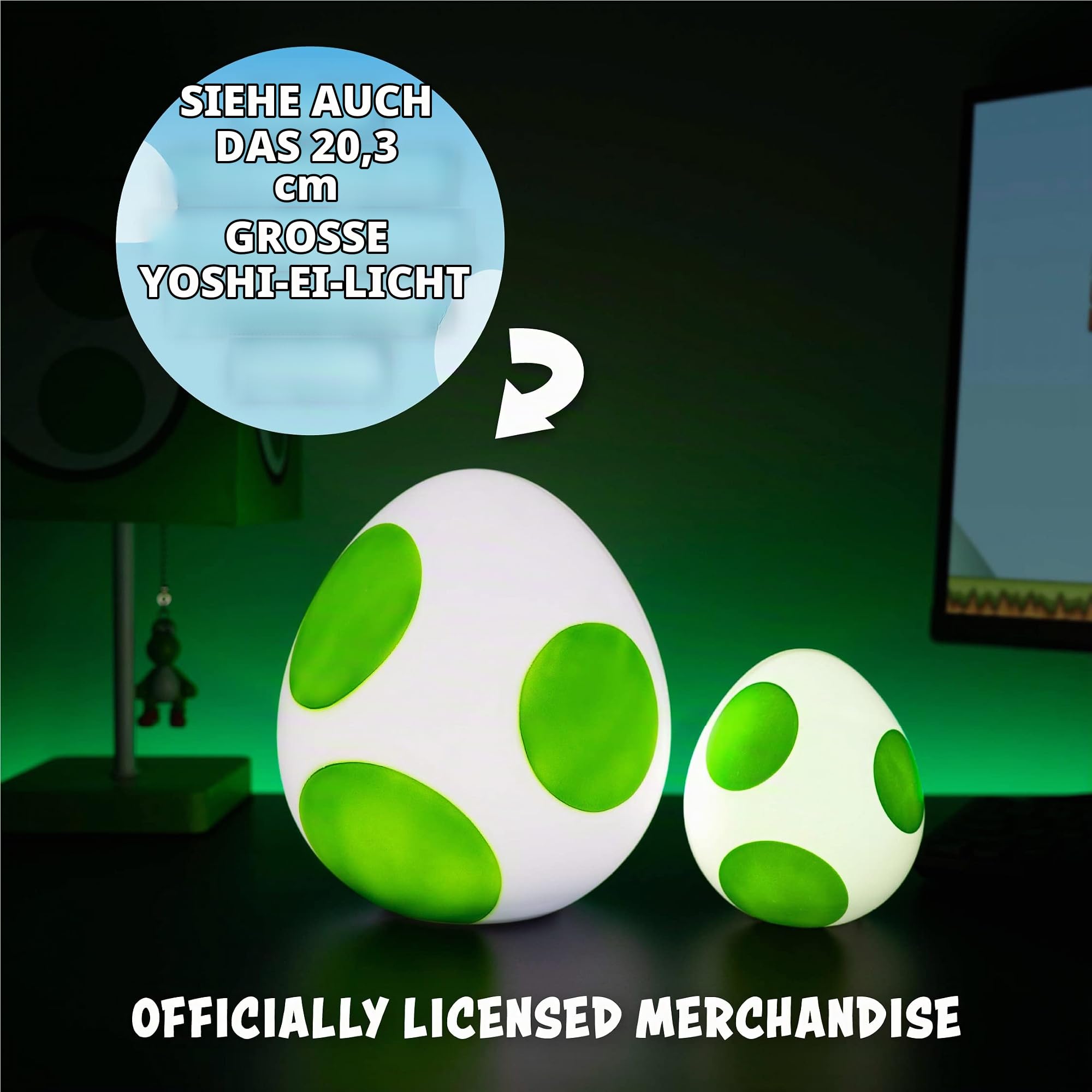 Paladone Lighting Nintendo Yoshi Ei Mini-Lampe USB 12 cm