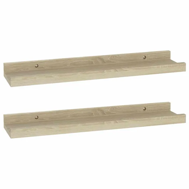 vidaXL Heim & Garten Wandregal Braun 40x9x3 cm 2er Set MDF