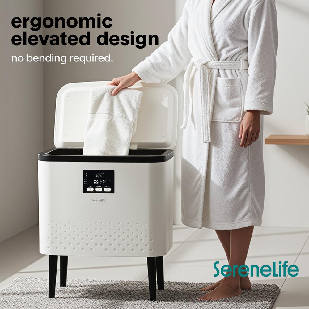 Serenelife Towel Warmers Handtuchwärmer Schwarz 20 L WiFi