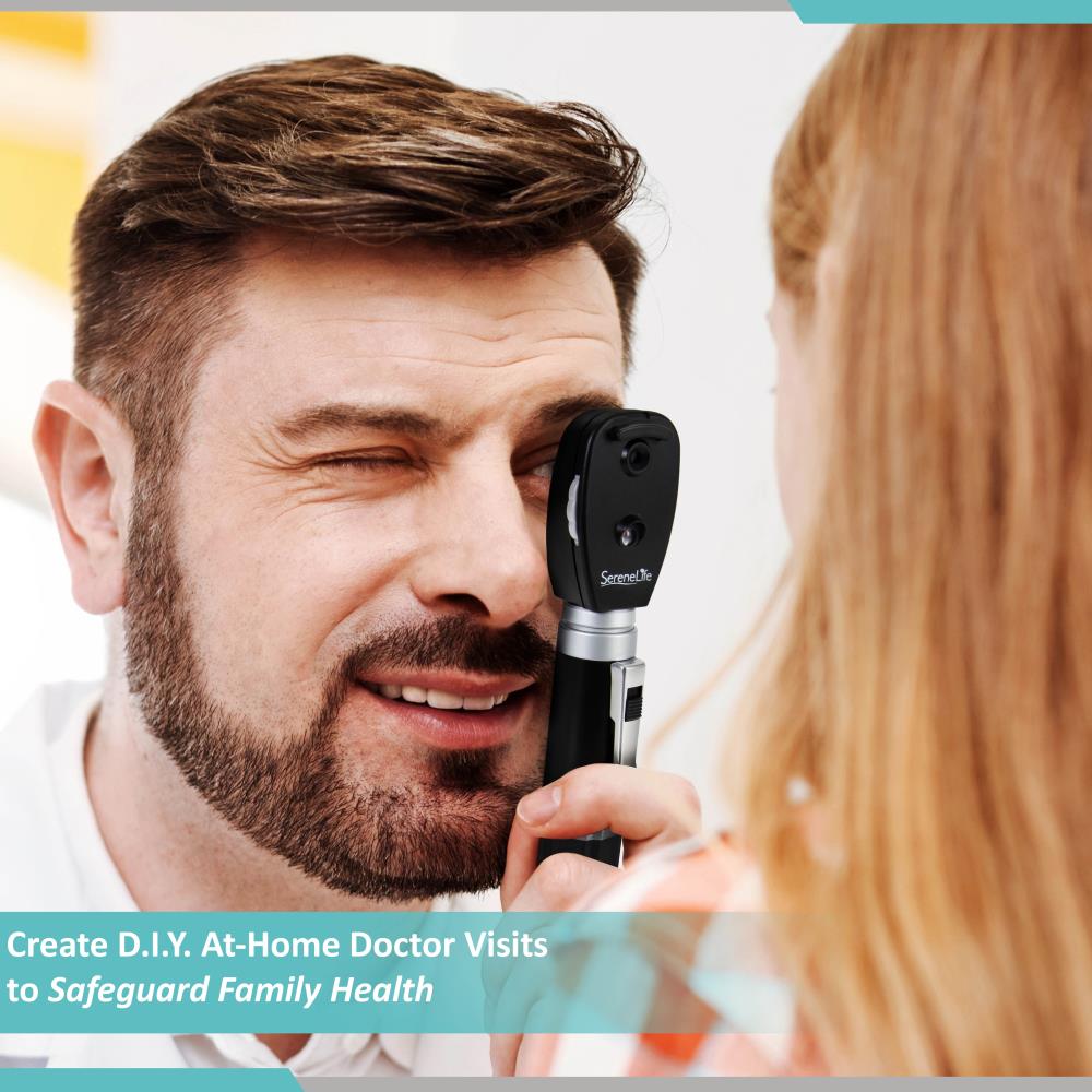 Serenelife Health Otoskop Ophthalmoskop Set LED 2in1
