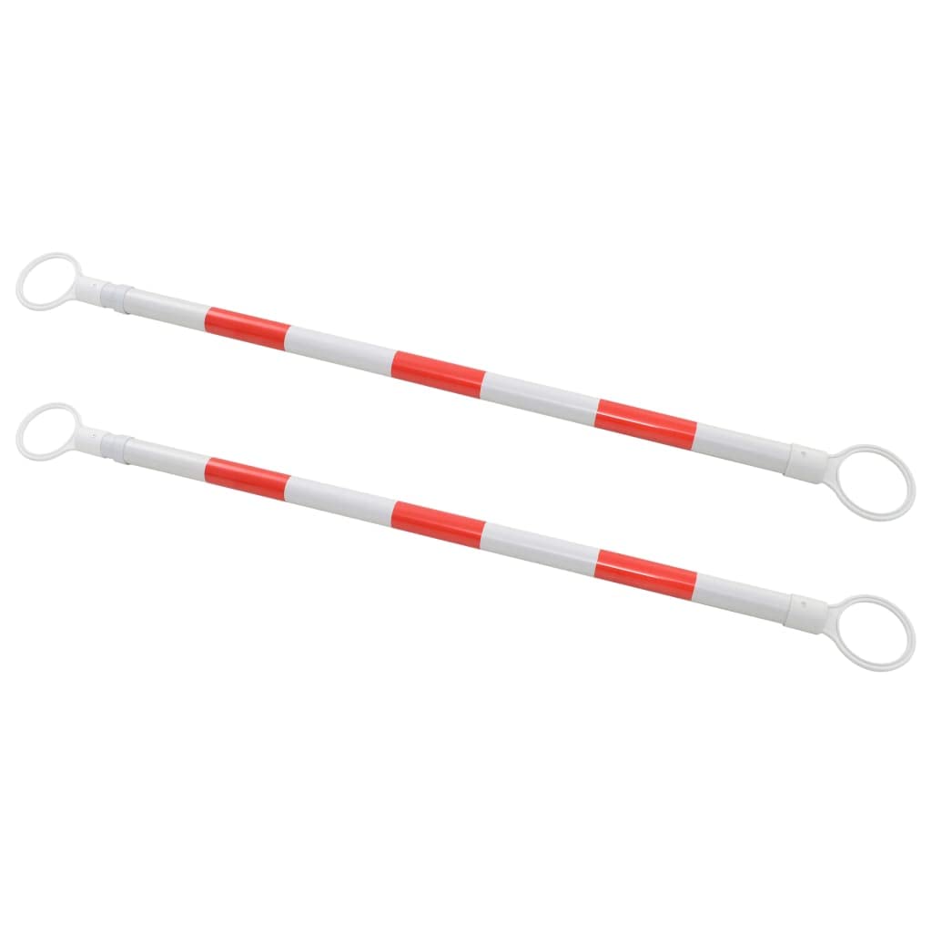 vidaXL Teleskopstange 130-215cm Absperrstange 2er Set ausziehbar