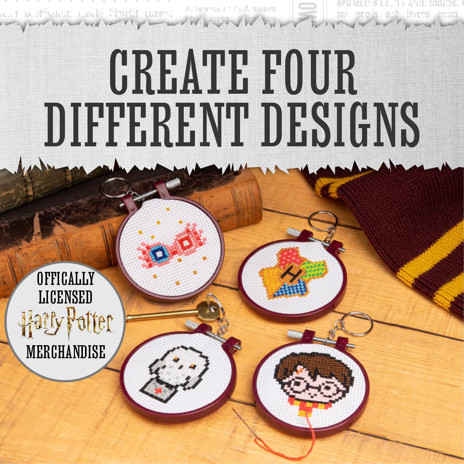 Paladone Harry Potter Kreuzstich Stickset 4 Motive Anfänger