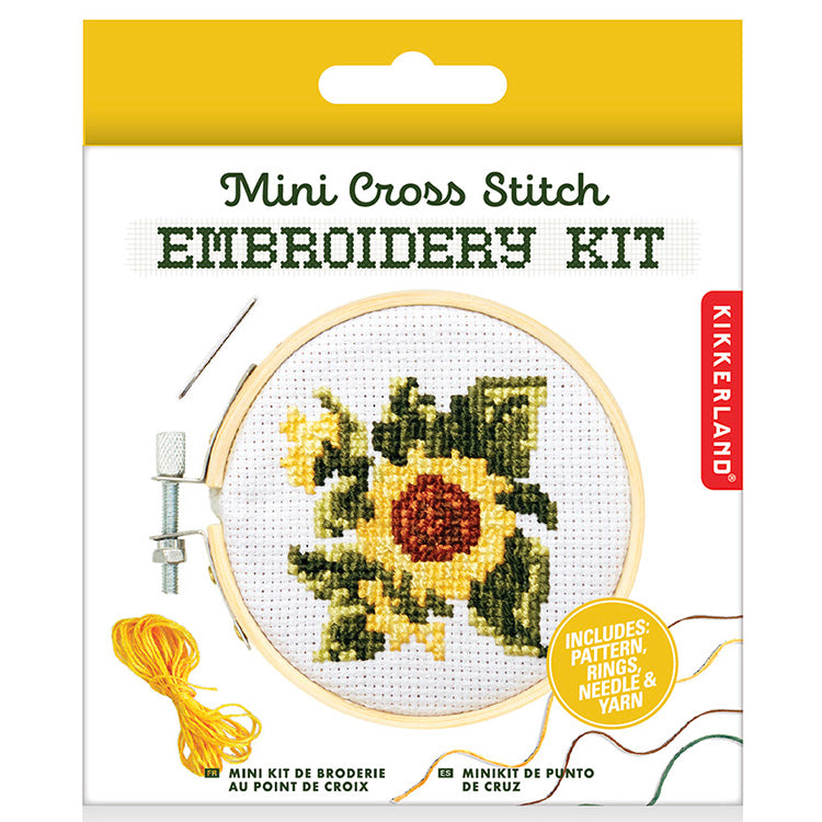 Kikkerland Crafters Sunflower Mini Stickset Sonnenblume