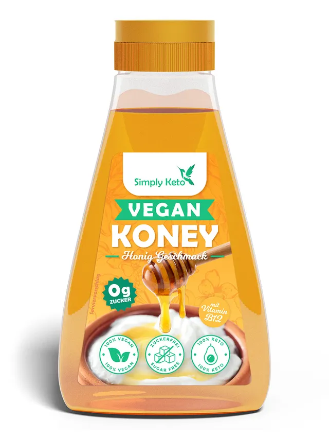 Simply Keto Koney Veganer Honig Sirup Erythrit ohne Zucker