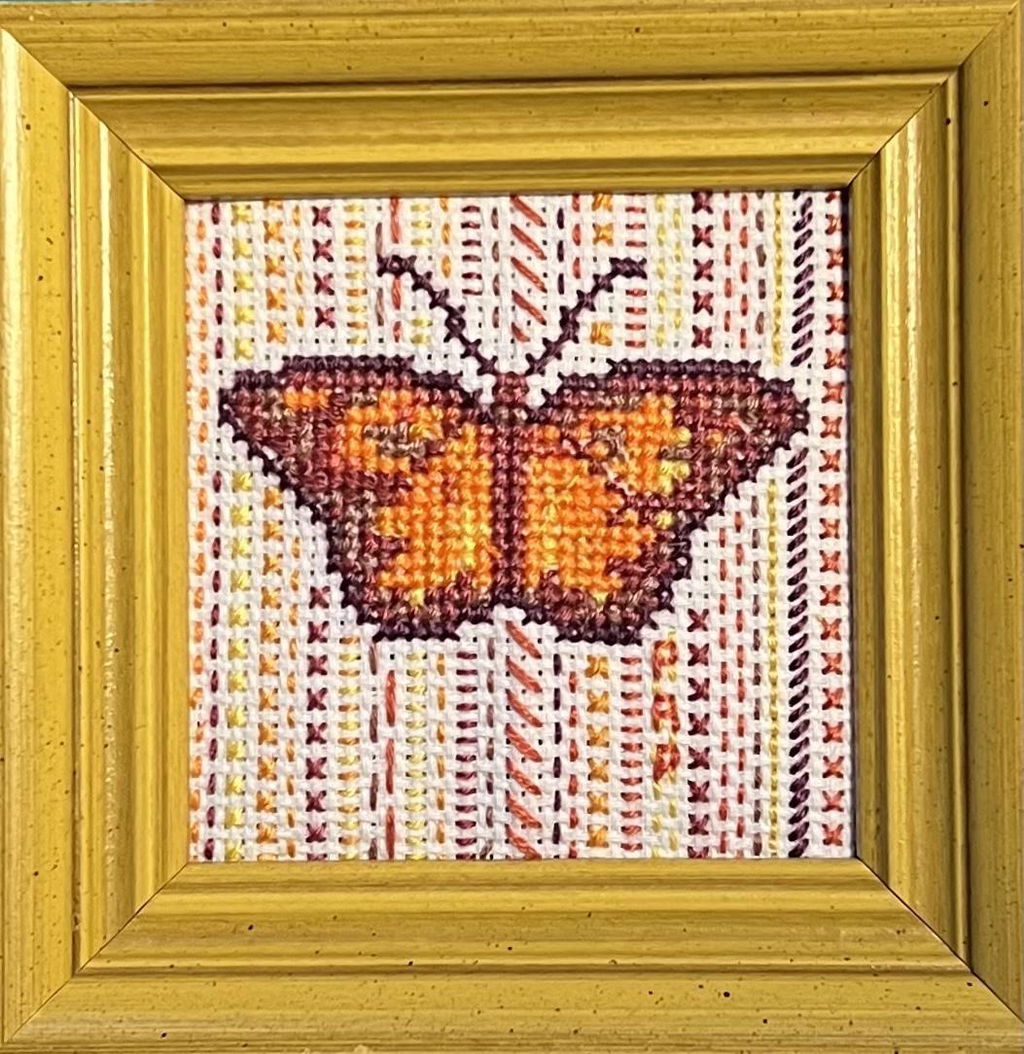 Kikkerland Crafters Butterfly Stickset Kreuzstich Mini