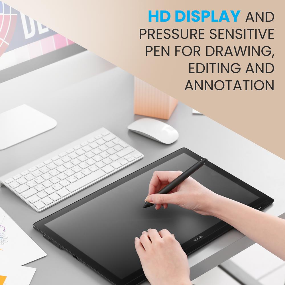 Serenelife Grafiktablett Monitor Full HD Touch Stift