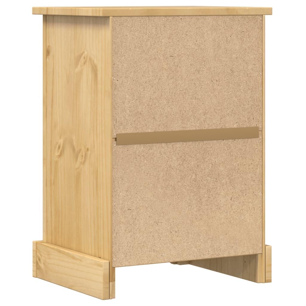 vidaXL Möbel Nachttisch Corona Kiefer 45x35x64 cm 3 Schubladen