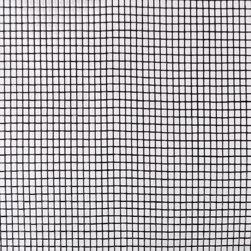 vidaXL Heim & Garten Fiberglas Fliegengitter 100x500cm Schwarz