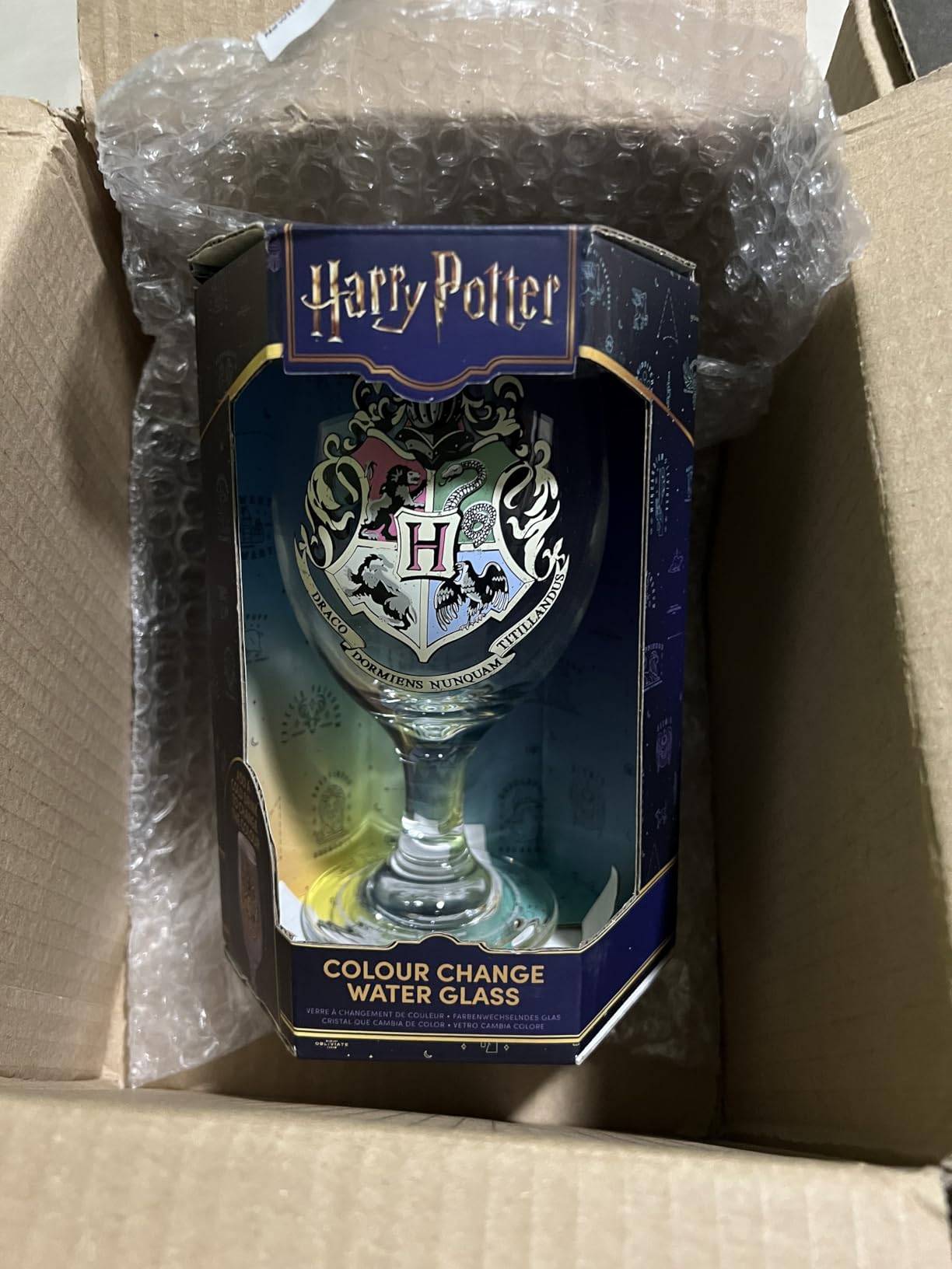 Paladone Drinkware Hogwarts Farbwechselglas Trinkglas 330ml