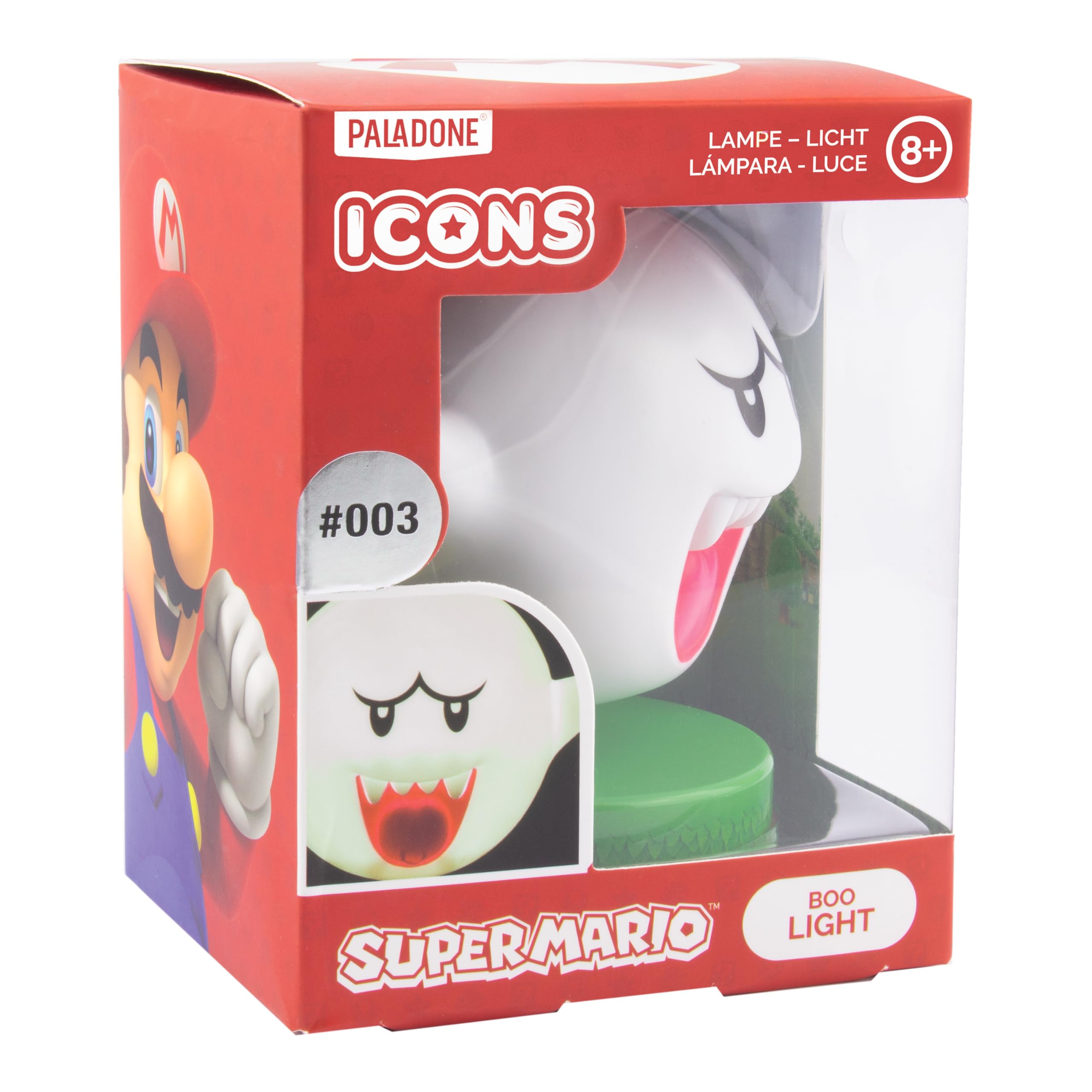 Paladone Super Mario Boo Lampe 10 cm LED Batterie