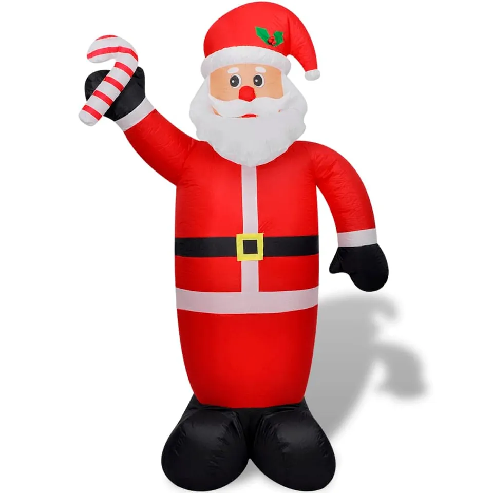 vidaXL Heim & Garten Weihnachtsmann Aufblasbar 240 cm mit LED