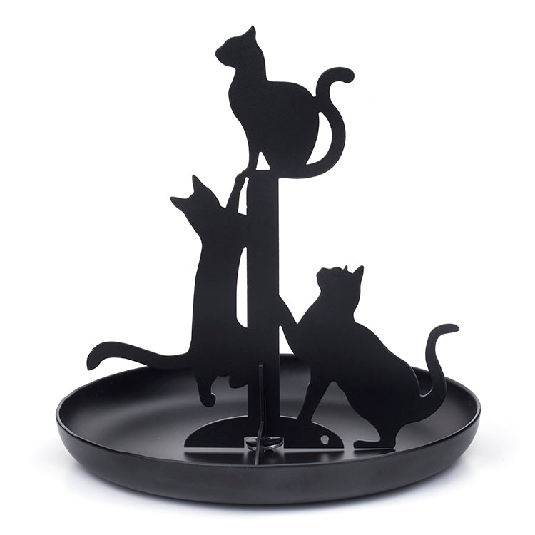 Kikkerland Home Black Cats Schmuckhalter Katzen schwarz