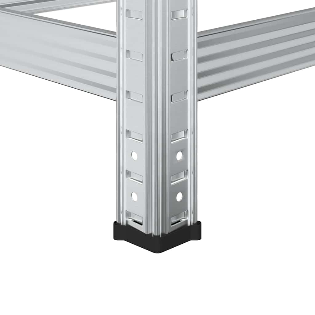 vidaXL Reifenregal 3 Böden 110x40x200 Silber 2 Stk Stahl