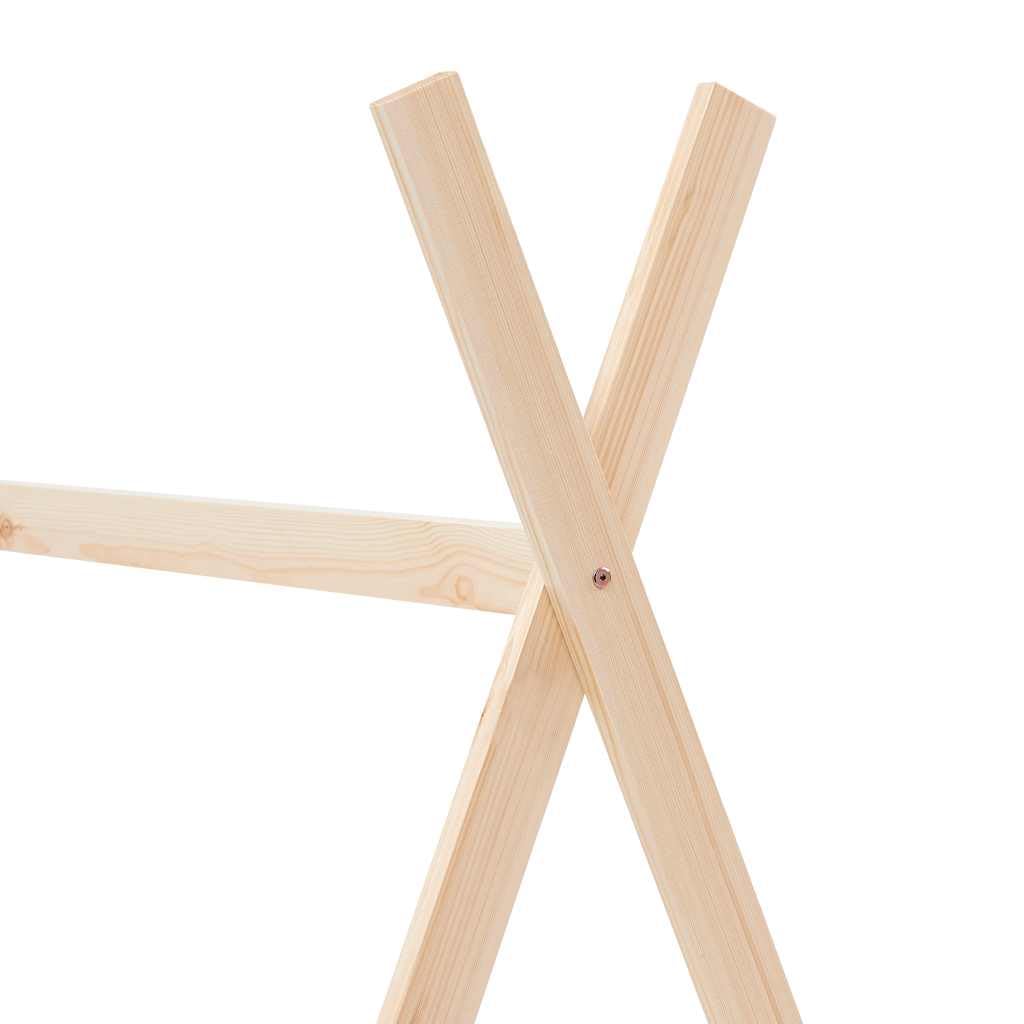 vidaXL Baby & Kleinkind Hausbett Kinderbett 80x160 Kiefer massiv