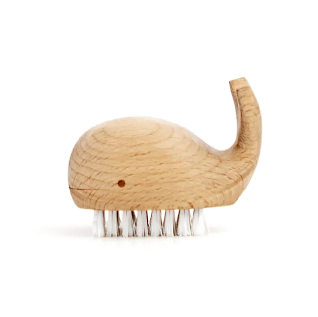 Kikkerland Tools Wellness Whale Nagelbürste Holz Wal