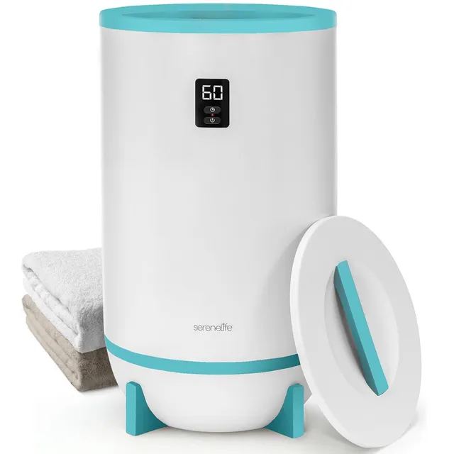 Serenelife Towel Warmers Handtuchwärmer Blau 20L mit Timer